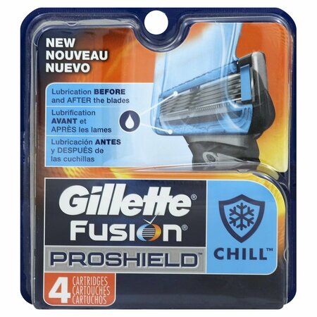 GILLETTE Fusion Proshield Chill Cartridge, 4PK 125326